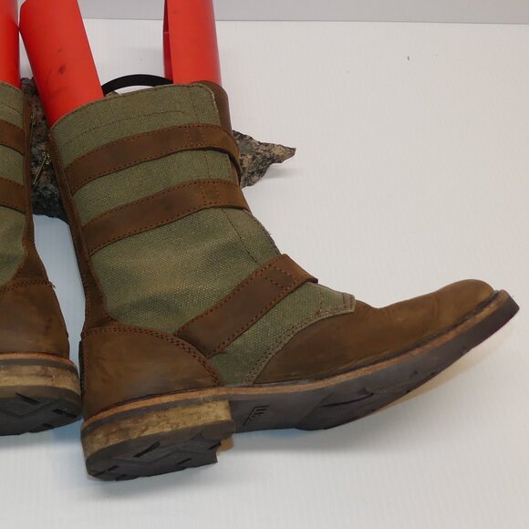 Women's L.L Bean Old Port moto harness biker combat boots sz 8 M - Picture 11 of 11